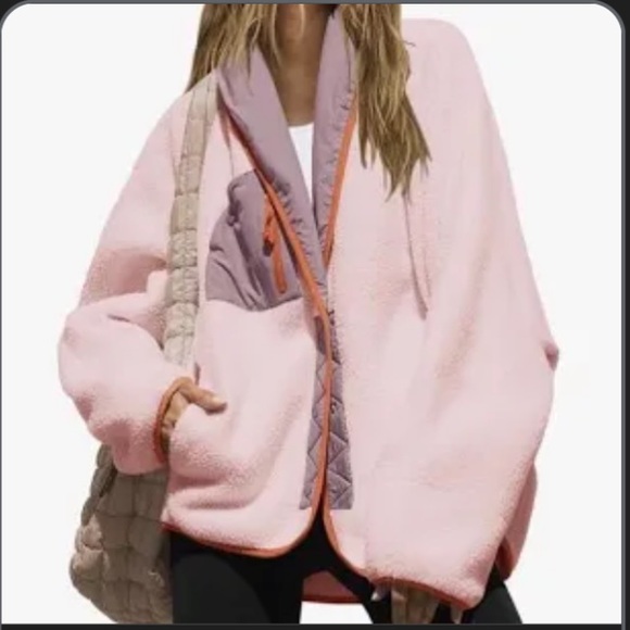 Free People Jackets & Blazers - NWT FP Hit The Slopes Shaw Jacket. Pink, Orange, Purple. Sz. L